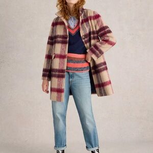 Karla Check Coat White Stuff UK